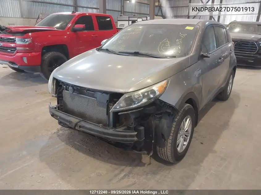 2013 KIA SPORTAGE VIN KNDPB3A27D7501913 — фото 6