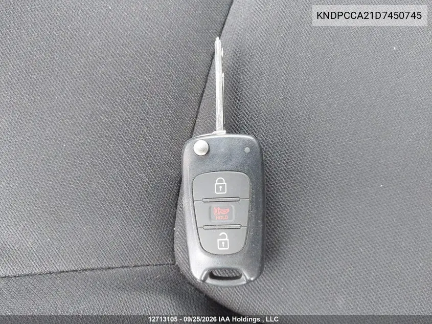 2013 KIA SPORTAGE VIN KNDPCCA21D7450745 — фото 11