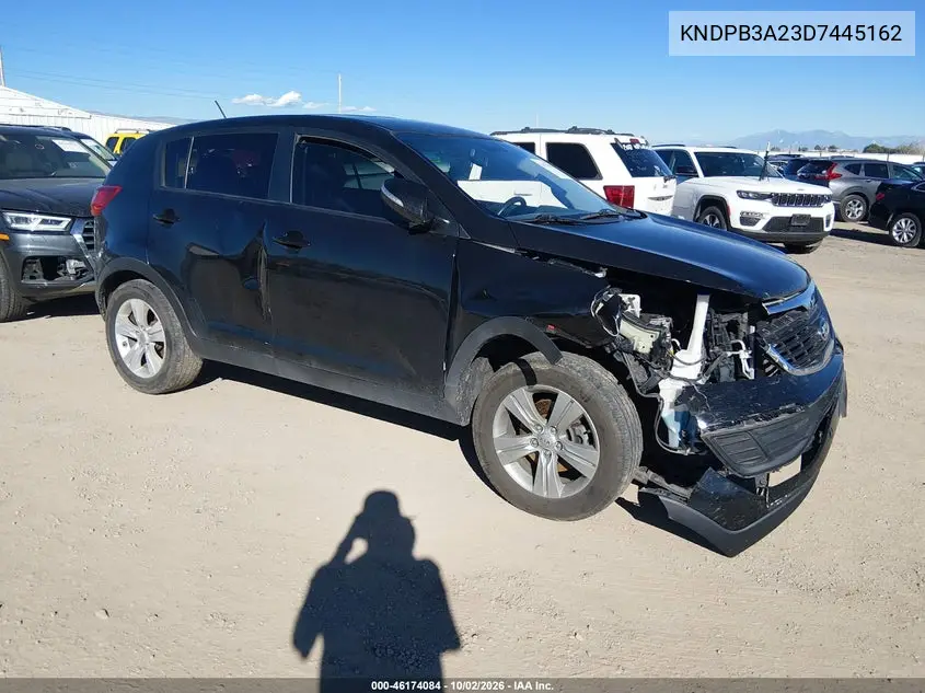 KIA SPORTAGE 2013, VIN KNDPB3A23D7445162