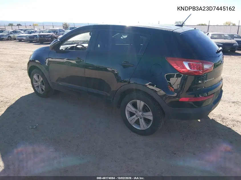 2013 KIA SPORTAGE VIN KNDPB3A23D7445162 — фото 3