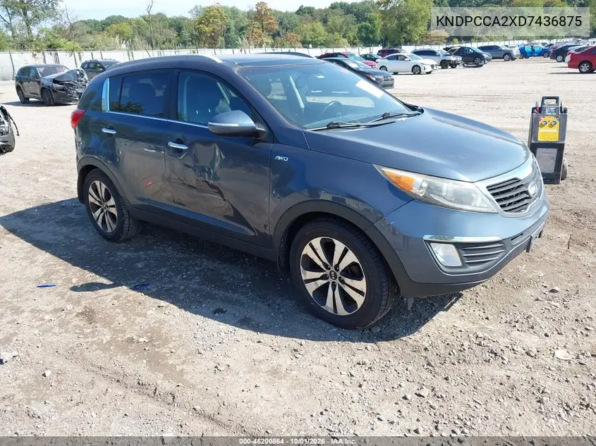 KIA SPORTAGE 2013, VIN KNDPCCA2XD7436875