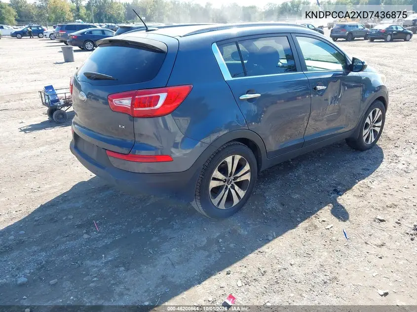 2013 KIA SPORTAGE VIN KNDPCCA2XD7436875 — фото 4