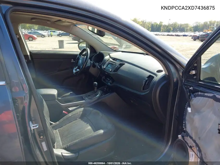 2013 KIA SPORTAGE VIN KNDPCCA2XD7436875 — фото 5
