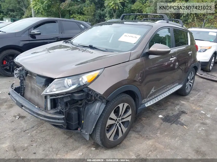 2013 KIA SPORTAGE VIN KNDPC3A25D7421023 — фото 2