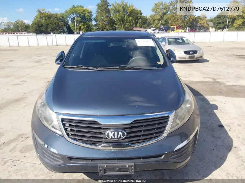 2013 KIA SPORTAGE VIN KNDPBCA27D7512779 — фото 6