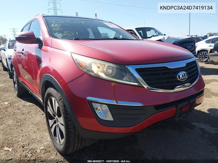 KIA SPORTAGE 2013, VIN KNDPC3A24D7419134