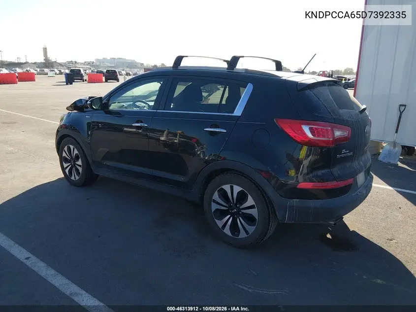 2013 KIA SPORTAGE VIN KNDPCCA65D7392335 — фото 3