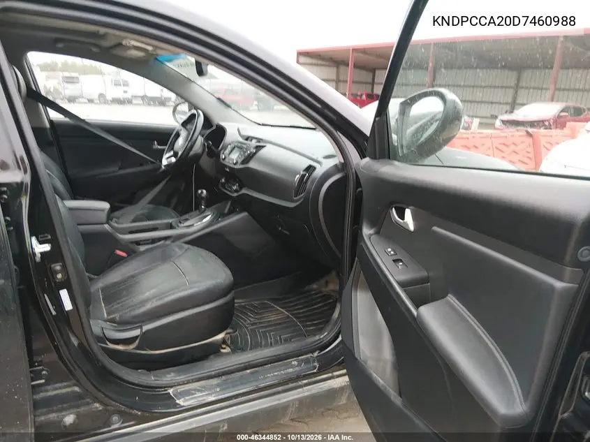 2013 KIA SPORTAGE VIN KNDPCCA20D7460988 — фото 5