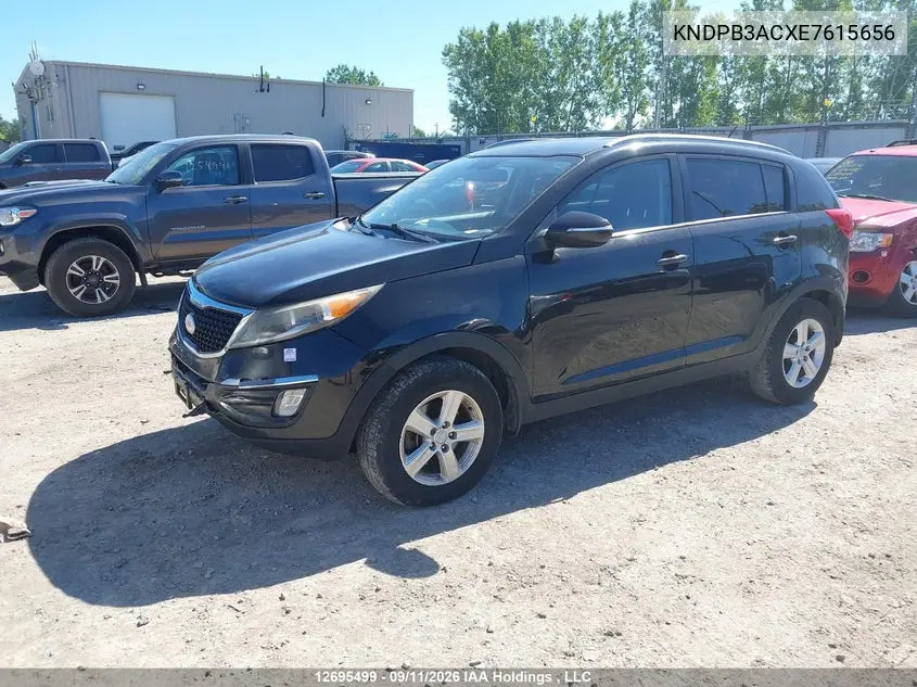 2014 KIA SPORTAGE VIN KNDPB3ACXE7615656 — фото 2