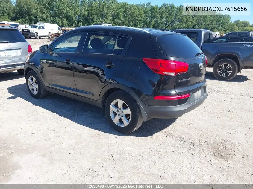 2014 KIA SPORTAGE VIN KNDPB3ACXE7615656 — фото 3