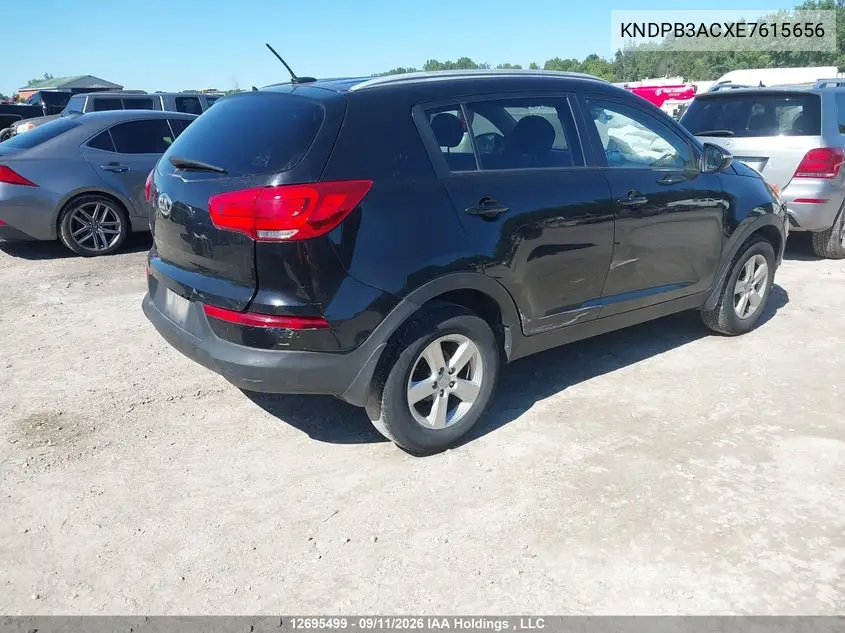 2014 KIA SPORTAGE VIN KNDPB3ACXE7615656 — фото 4