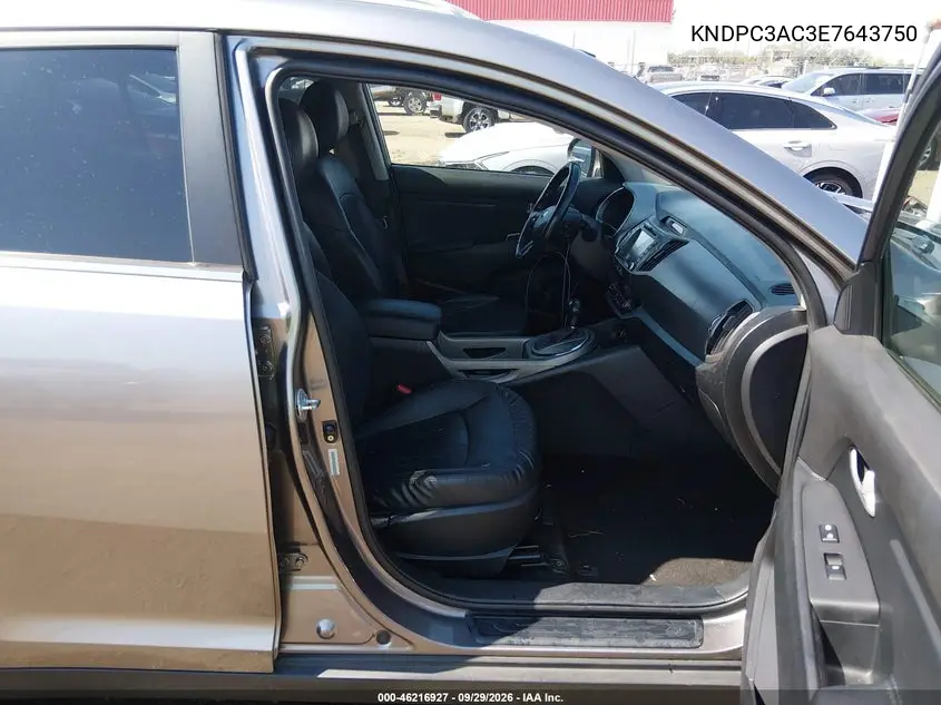 2014 KIA SPORTAGE VIN KNDPC3AC3E7643750 — фото 5