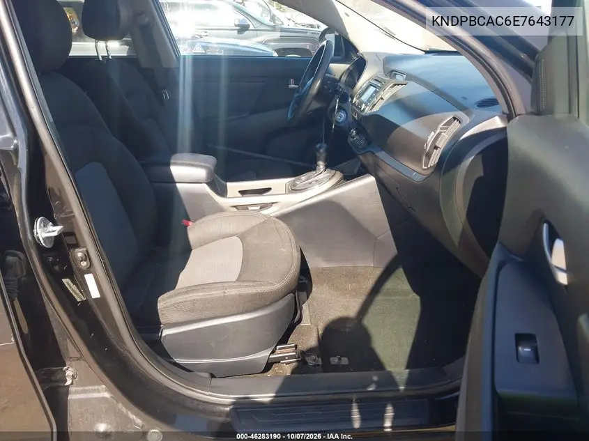 2014 KIA SPORTAGE VIN KNDPBCAC6E7643177 — фото 5