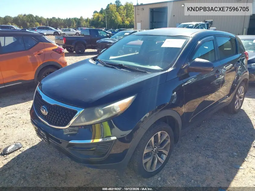2014 KIA SPORTAGE VIN KNDPB3ACXE7596705 — фото 2