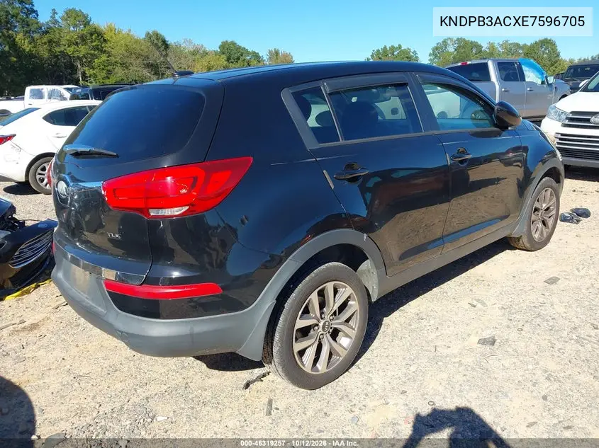 2014 KIA SPORTAGE VIN KNDPB3ACXE7596705 — фото 4
