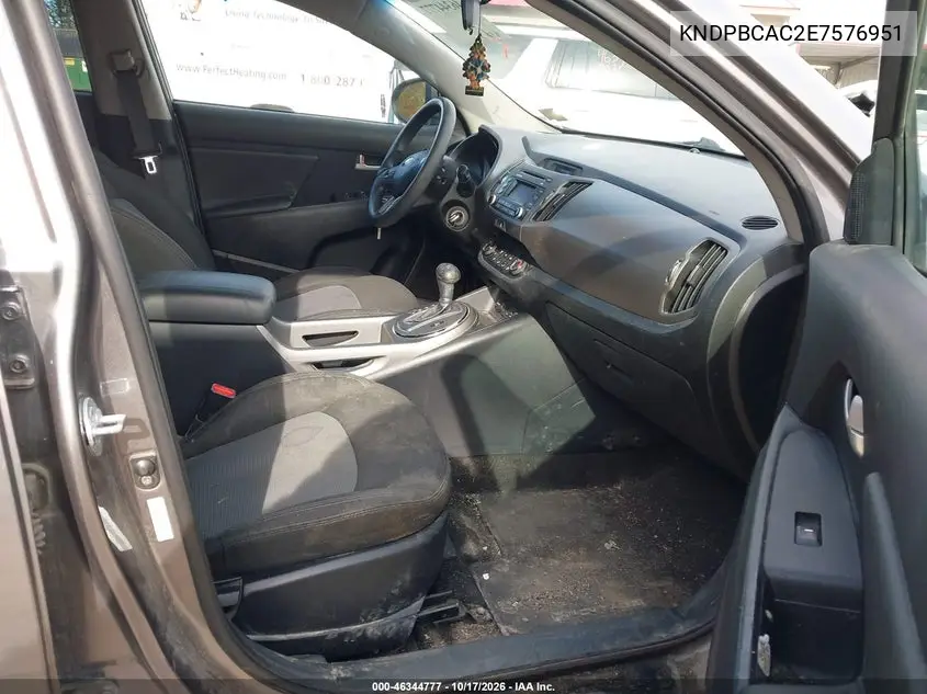2014 KIA SPORTAGE VIN KNDPBCAC2E7576951 — фото 5