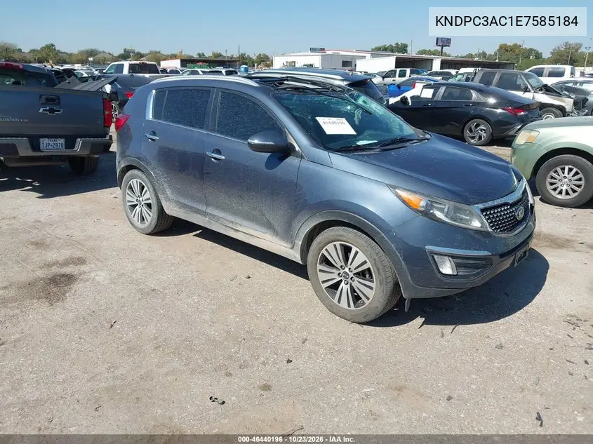 KIA SPORTAGE 2014, VIN KNDPC3AC1E7585184