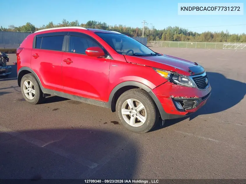 KIA SPORTAGE 2015, VIN KNDPBCAC0F7731272