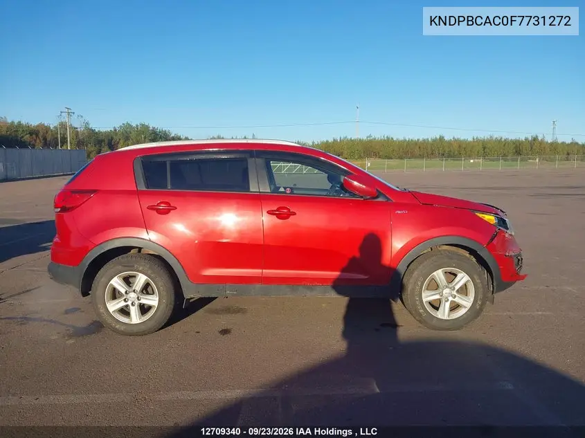 2015 KIA SPORTAGE VIN KNDPBCAC0F7731272 — фото 12