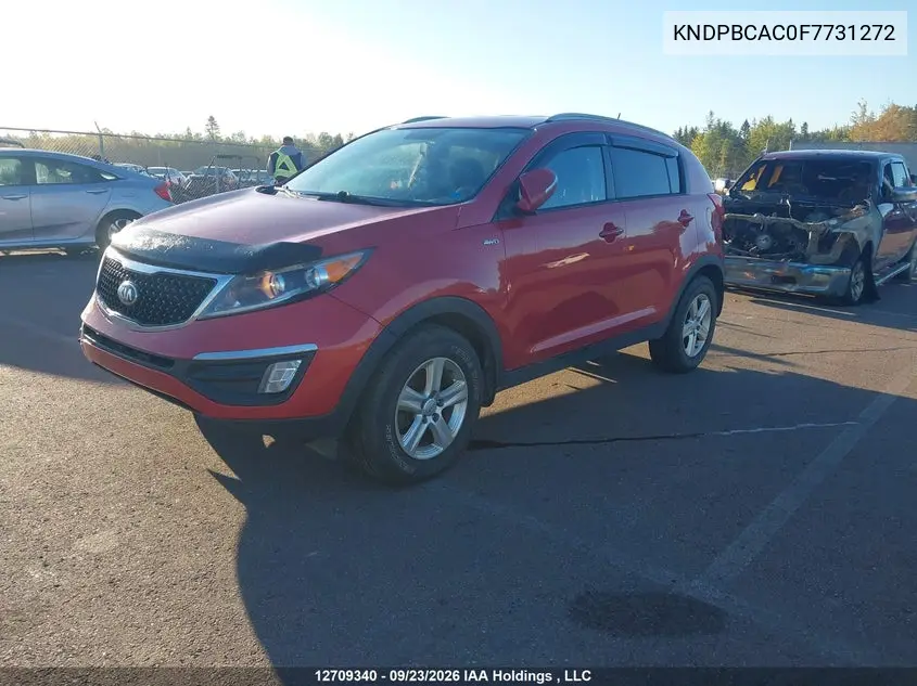 2015 KIA SPORTAGE VIN KNDPBCAC0F7731272 — фото 2