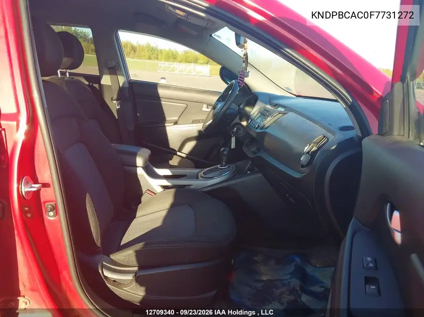 2015 KIA SPORTAGE VIN KNDPBCAC0F7731272 — фото 5
