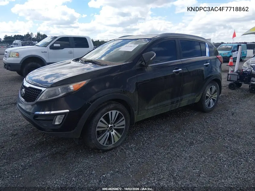 2015 KIA SPORTAGE VIN KNDPC3AC4F7718862 — фото 2