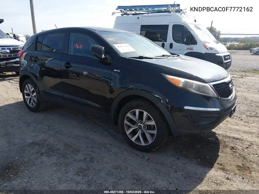 KIA SPORTAGE 2015, VIN KNDPBCAC0F7772162