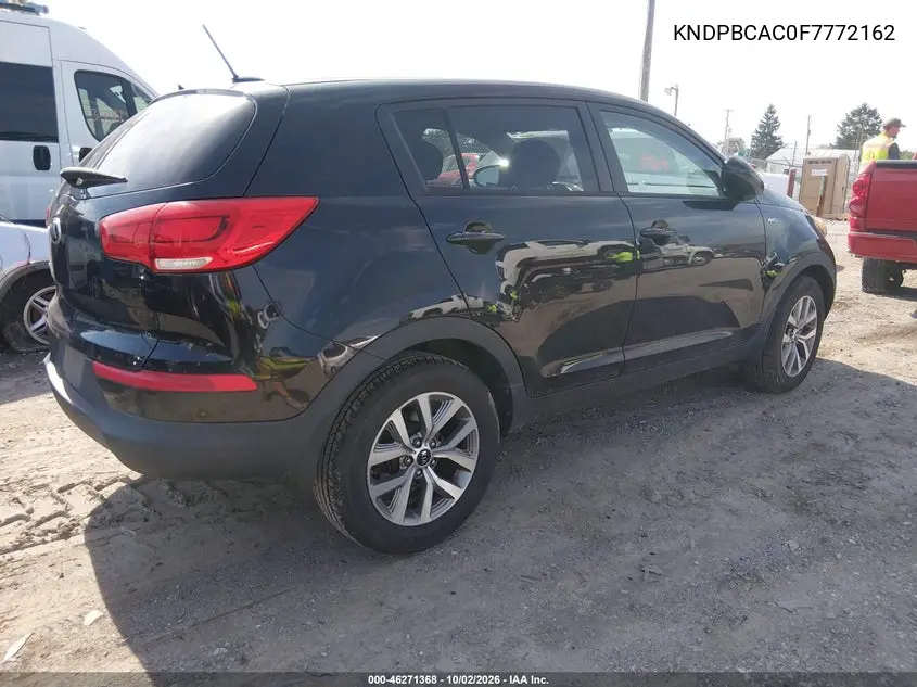 2015 KIA SPORTAGE VIN KNDPBCAC0F7772162 — фото 4