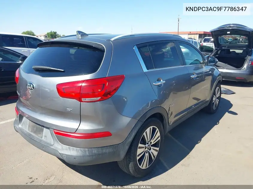 2015 KIA SPORTAGE VIN KNDPC3AC9F7786347 — фото 4