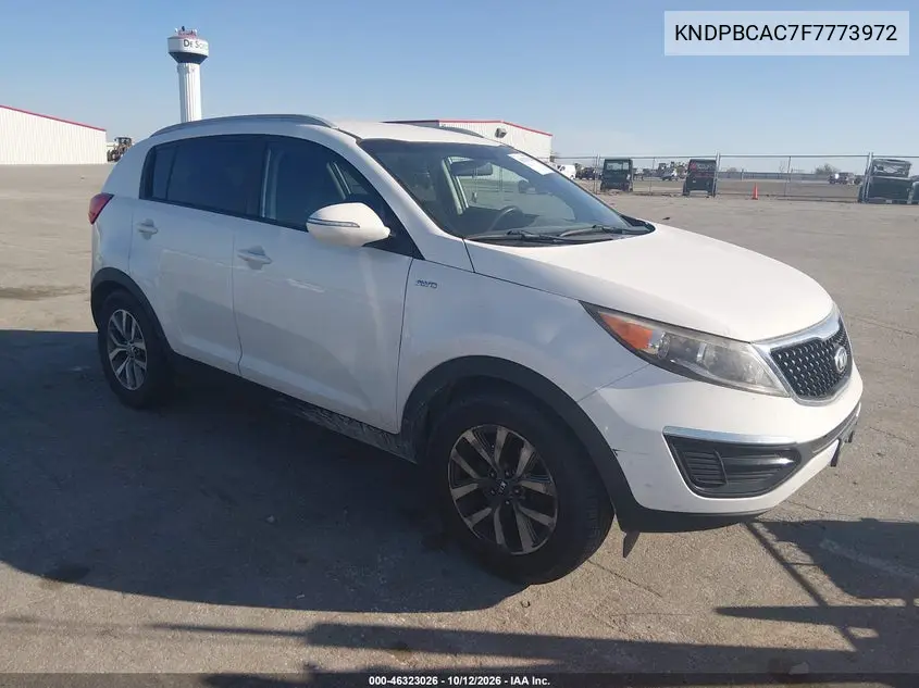 KIA SPORTAGE 2015, VIN KNDPBCAC7F7773972