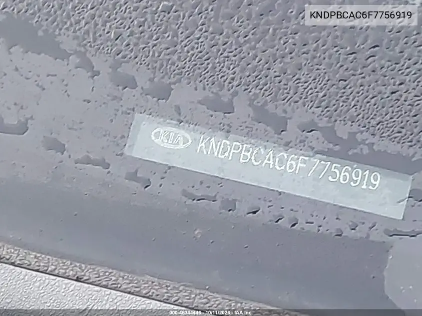 2015 KIA SPORTAGE VIN KNDPBCAC6F7756919 — фото 11