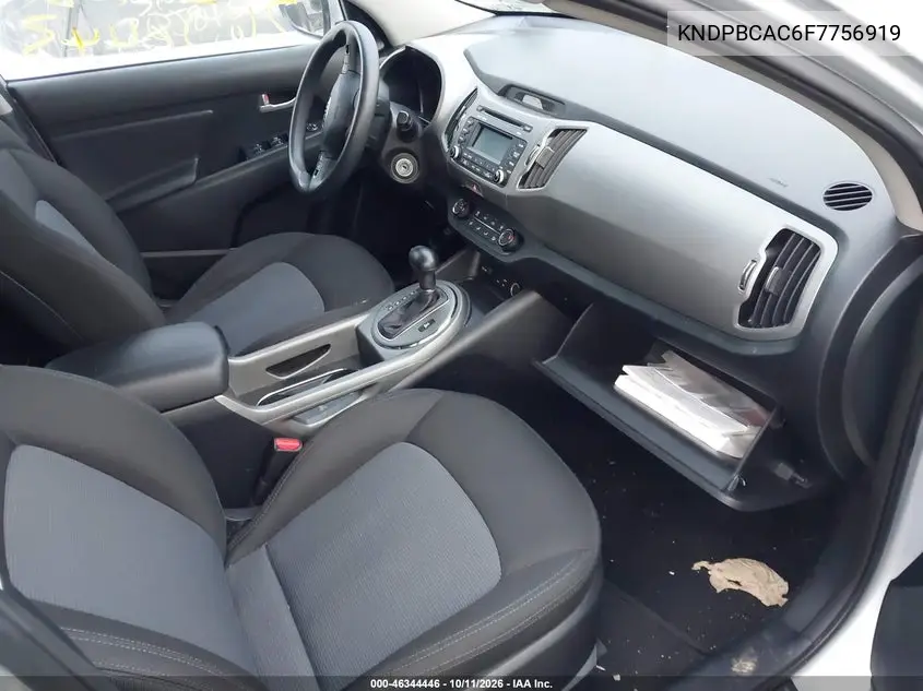 2015 KIA SPORTAGE VIN KNDPBCAC6F7756919 — фото 5