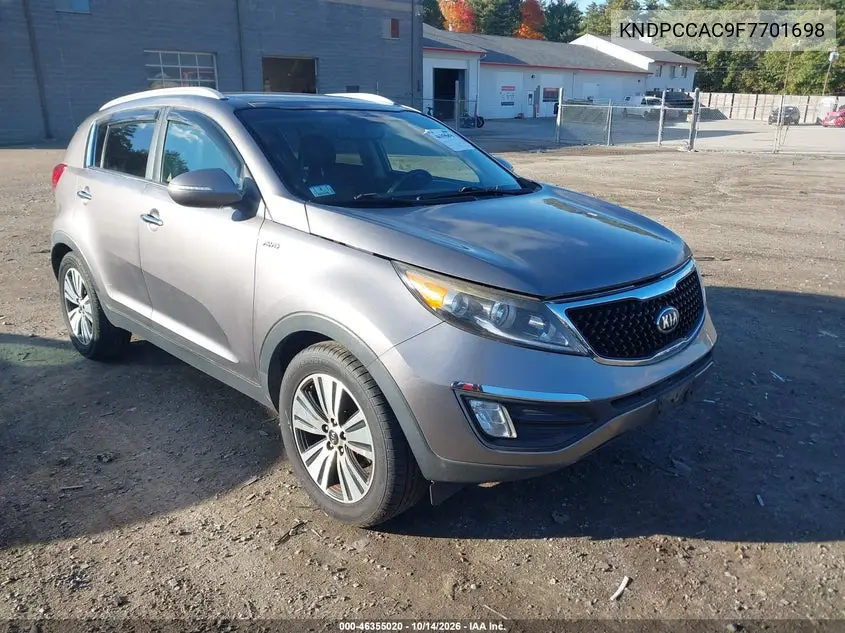 KIA SPORTAGE 2015, VIN KNDPCCAC9F7701698