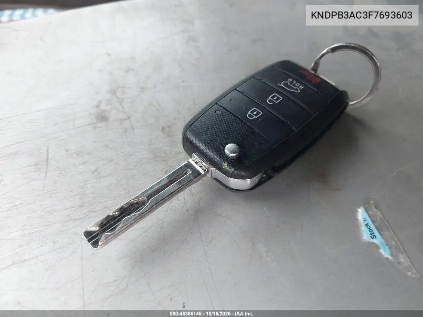 2015 KIA SPORTAGE VIN KNDPB3AC3F7693603 — фото 11