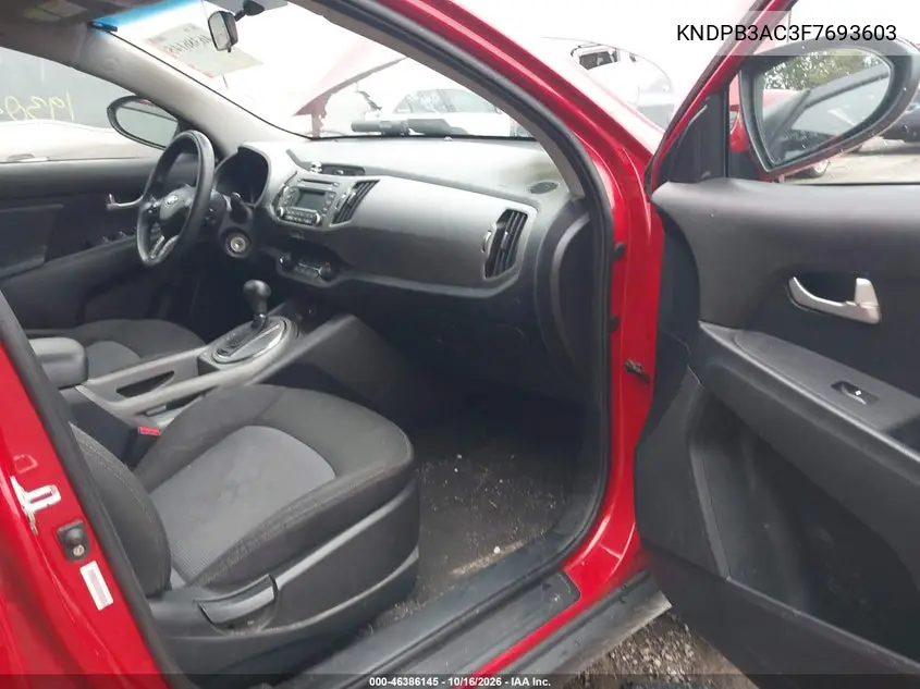 2015 KIA SPORTAGE VIN KNDPB3AC3F7693603 — фото 5