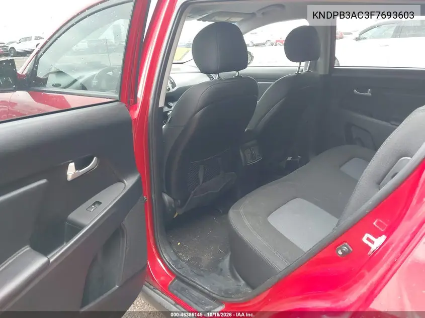 2015 KIA SPORTAGE VIN KNDPB3AC3F7693603 — фото 8