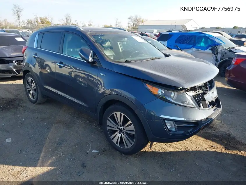KIA SPORTAGE 2015, VIN KNDPCCAC9F7756975