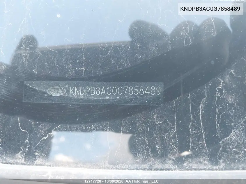 2016 KIA SPORTAGE VIN KNDPB3AC0G7858489 — фото 18