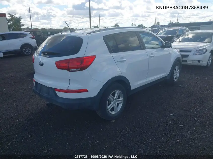 2016 KIA SPORTAGE VIN KNDPB3AC0G7858489 — фото 4