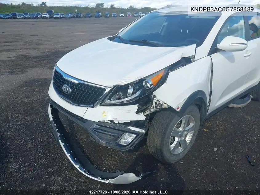 2016 KIA SPORTAGE VIN KNDPB3AC0G7858489 — фото 6