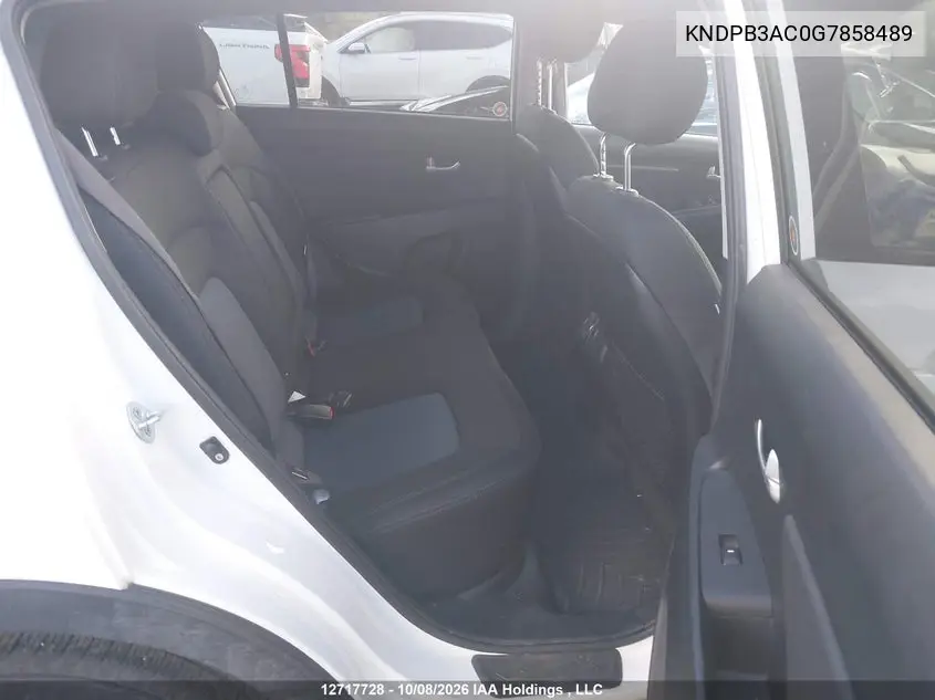 2016 KIA SPORTAGE VIN KNDPB3AC0G7858489 — фото 8
