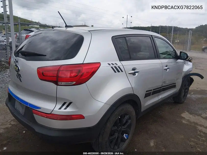 2016 KIA SPORTAGE VIN KNDPBCACXG7822065 — фото 4