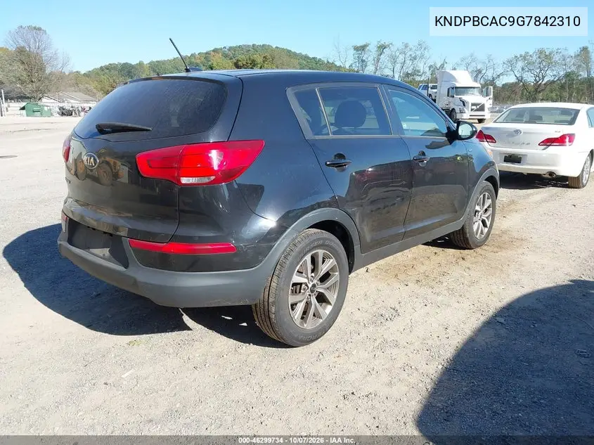 2016 KIA SPORTAGE VIN KNDPBCAC9G7842310 — фото 4