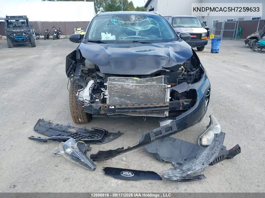 2017 KIA SPORTAGE VIN KNDPMCAC5H7259633 — фото 12