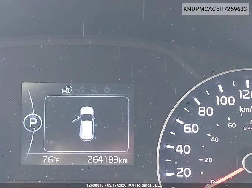 2017 KIA SPORTAGE VIN KNDPMCAC5H7259633 — фото 15