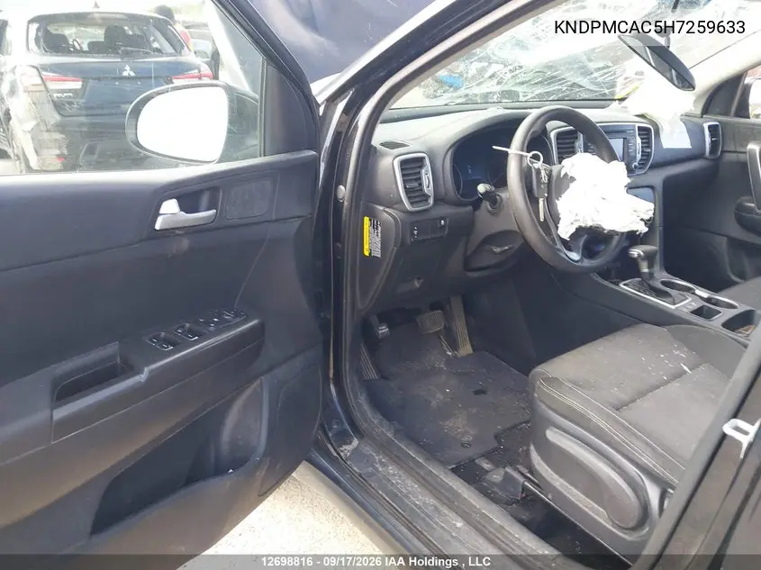 2017 KIA SPORTAGE VIN KNDPMCAC5H7259633 — фото 18