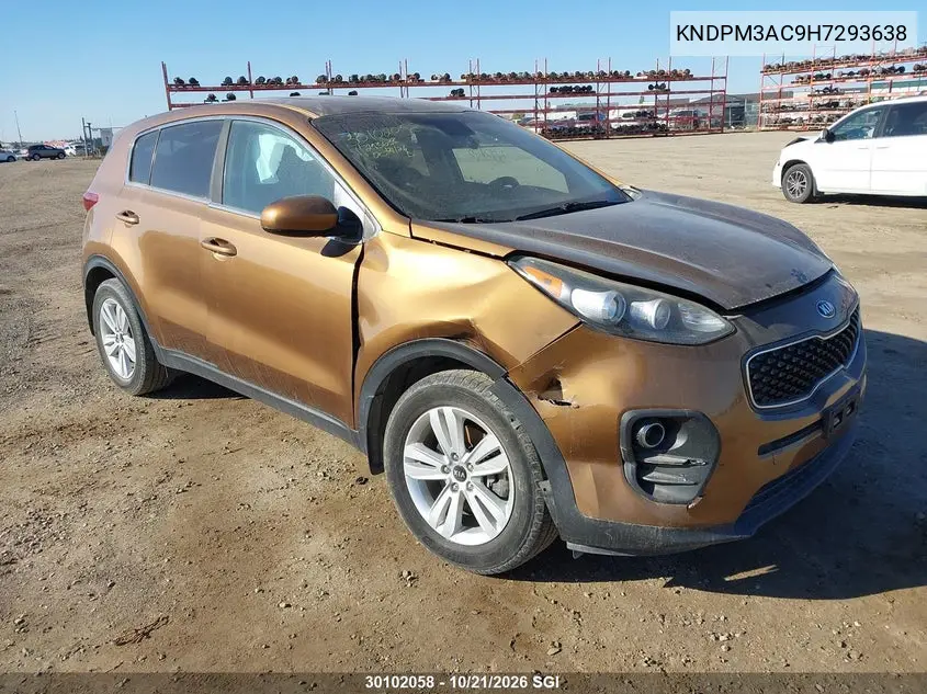 KIA SPORTAGE 2017, VIN KNDPM3AC9H7293638