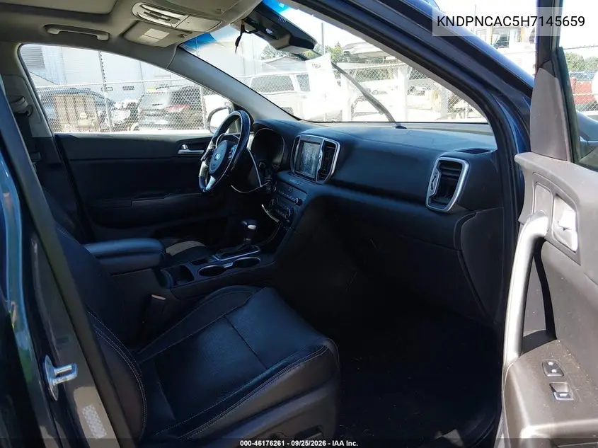 2017 KIA SPORTAGE VIN KNDPNCAC5H7145659 — фото 5