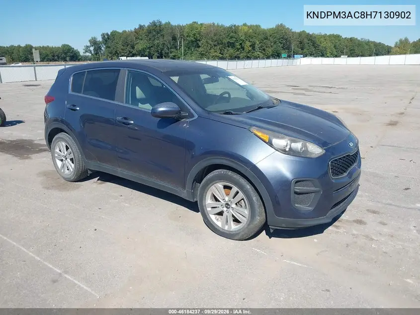 KIA SPORTAGE 2017, VIN KNDPM3AC8H7130902