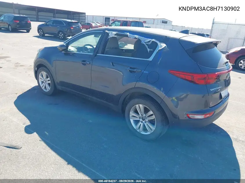 2017 KIA SPORTAGE VIN KNDPM3AC8H7130902 — фото 3